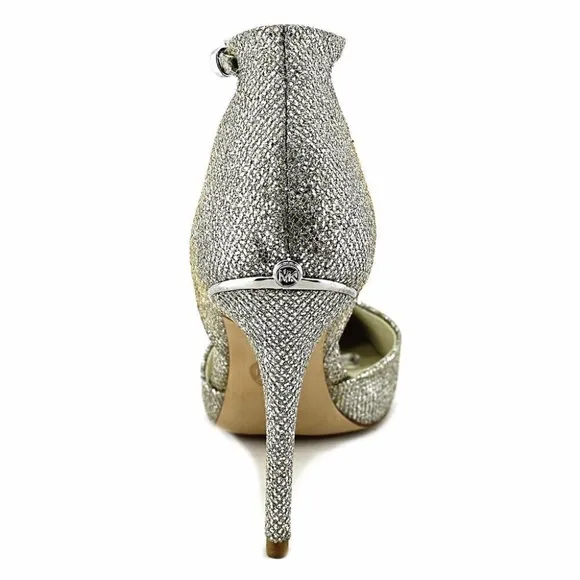 Michael Michael Kors  Ankle Strap Silver Heels