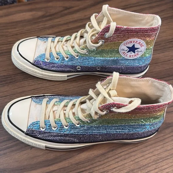 Miley Cyrus Chuck 70 Pride Hi Sneakers Size 7