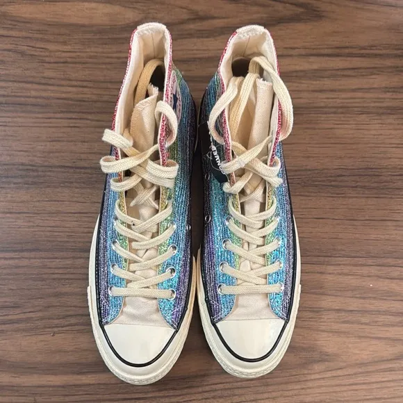 Miley Cyrus Chuck 70 Pride Hi Sneakers Size 7
