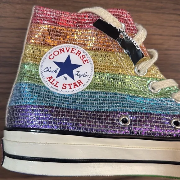 Miley Cyrus Chuck 70 Pride Hi Sneakers Size 7