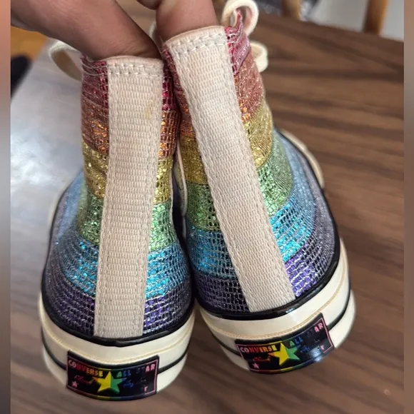 Miley Cyrus Chuck 70 Pride Hi Sneakers Size 7