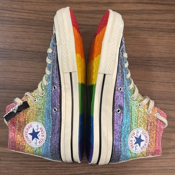Miley Cyrus Chuck 70 Pride Hi Sneakers Size 7