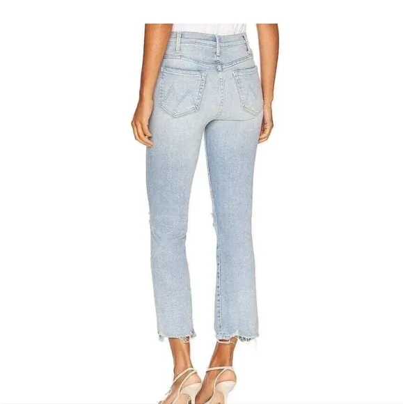 Mother Womens The Hustler Ankle Chew Jeans in Petal Plucker 27