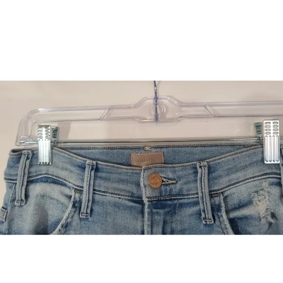 Mother Womens The Hustler Ankle Chew Jeans in Petal Plucker 27