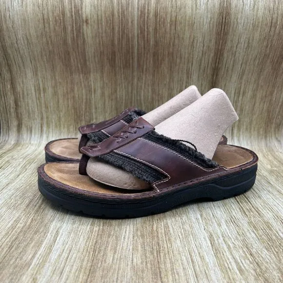 Naot Flip Flop Sandals Men's Size 10 M EU‎ 43 Brown Strappy Relaxed Shoes