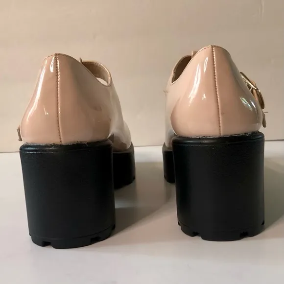 Nasty Gal Shoe Run's The World Patent Mary Jane Shoes Platform Light Pink