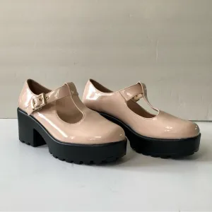 Nasty Gal Shoe Run's The World Patent Mary Jane Shoes Platform Light Pink