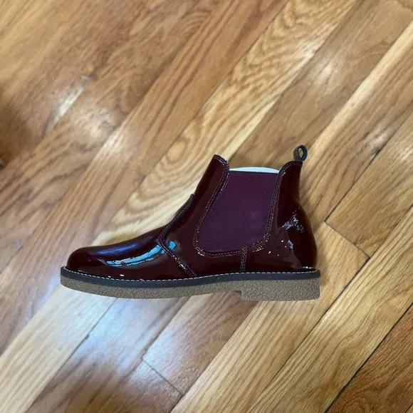 Naturino Purple 34 Walker Shoes with Elastic Panels side zipper
