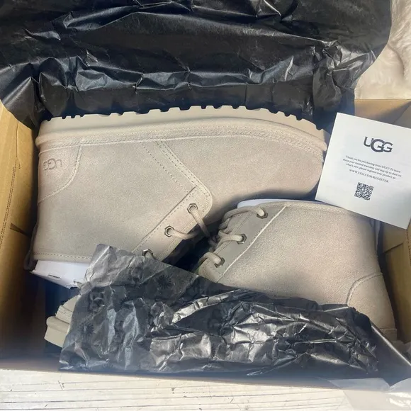 NEW 9 Ugg Men's UGG Nuemal Chukka Boot Putty (3236-PUTT) Light Grey AUTHENTIC