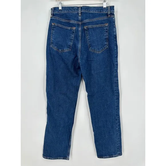 New Abercrombie &amp; Fitch Ankle Straight Jeans Ultra High Rise Denim 30 10L