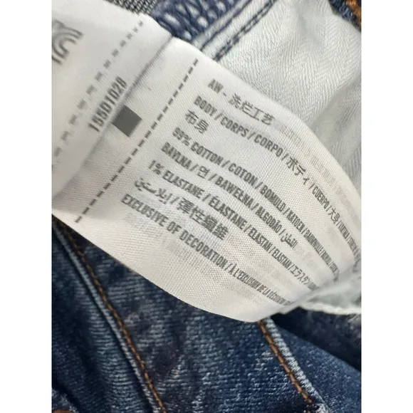 New Abercrombie &amp; Fitch Ankle Straight Jeans Ultra High Rise Denim 30 10L