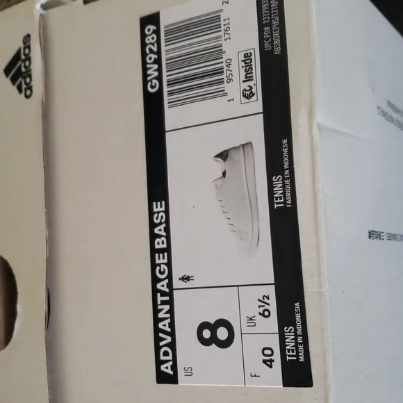 New Adidas Advantage Base White Floral Print Shoes