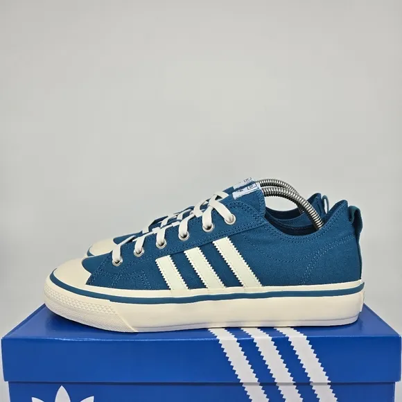New adidas Lifestyle Nizza RF 74 Active Teal Off White Men's Shoes Size 12