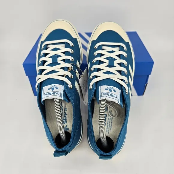 New adidas Lifestyle Nizza RF 74 Active Teal Off White Men's Shoes Size 12