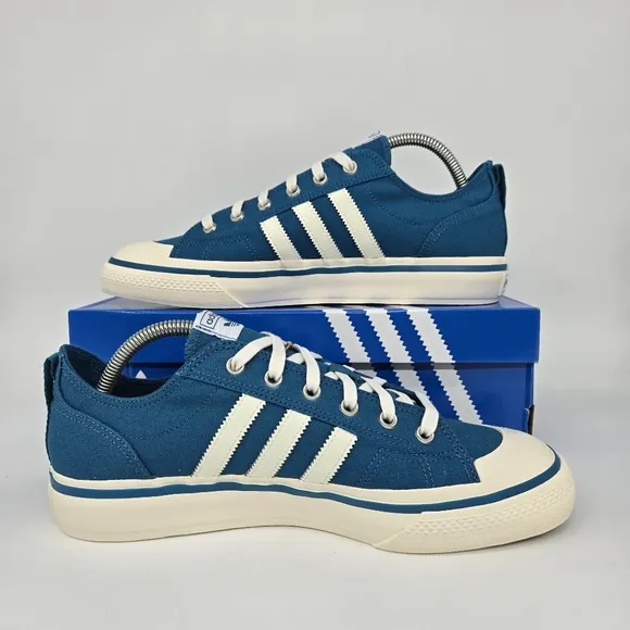 New adidas Lifestyle Nizza RF 74 Active Teal Off White Men's Shoes Size 12