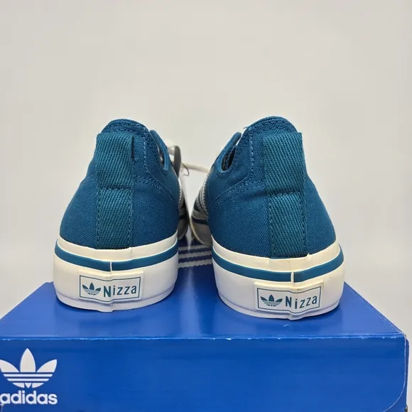 New adidas Lifestyle Nizza RF 74 Active Teal Off White Men's Shoes Size 12