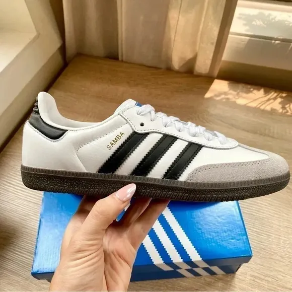 New Adidas Samba OG Sneaker Shoes Black White