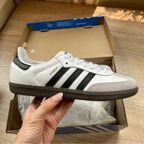 New Adidas Samba OG Sneaker Shoes Black White