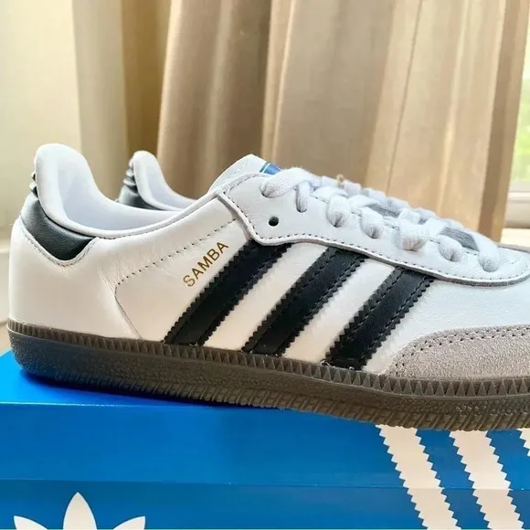 New Adidas Samba OG Sneaker Shoes Black White