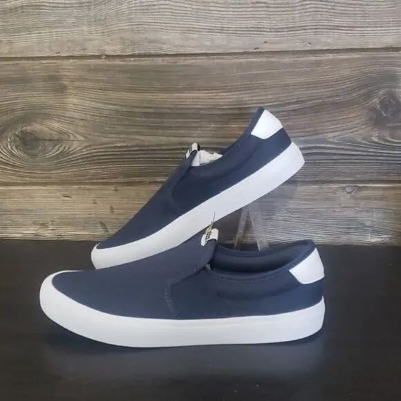 New Adidas Vulc Raid3R Skate Slip On Navy Blue Laceless Shoes
