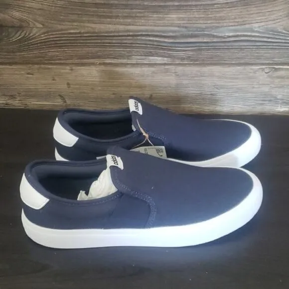 New Adidas Vulc Raid3R Skate Slip On Navy Blue Laceless Shoes