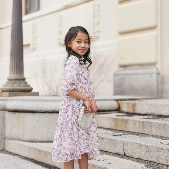New! Adorable! Girls Dainty Jewells Budding Beauty Dress! Fully lined!