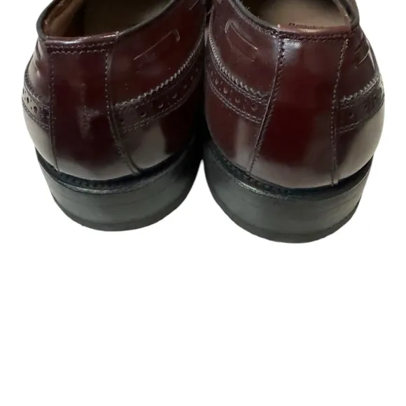 New Allen Edmonds Berwick Burgundy LeatherTassel Loafers Dress Shoes 7.5