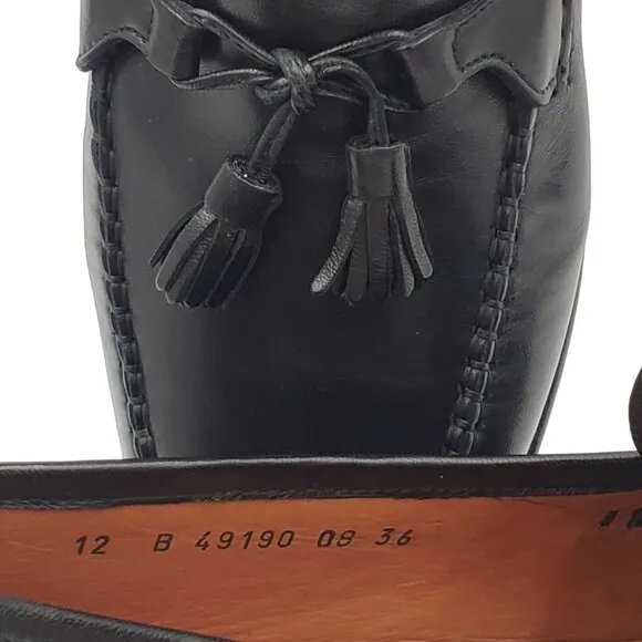 NEW Allen Edmonds Italy Dress Shoes Mens 12B Butter Soft Black Leather Loafers