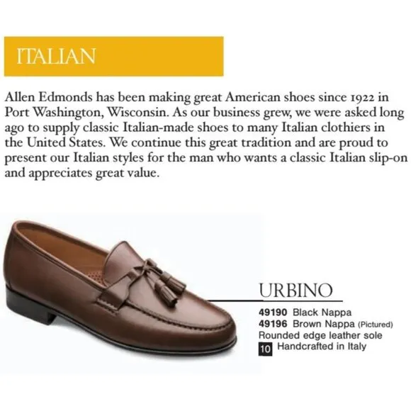 NEW Allen Edmonds Italy Dress Shoes Mens 12B Butter Soft Black Leather Loafers