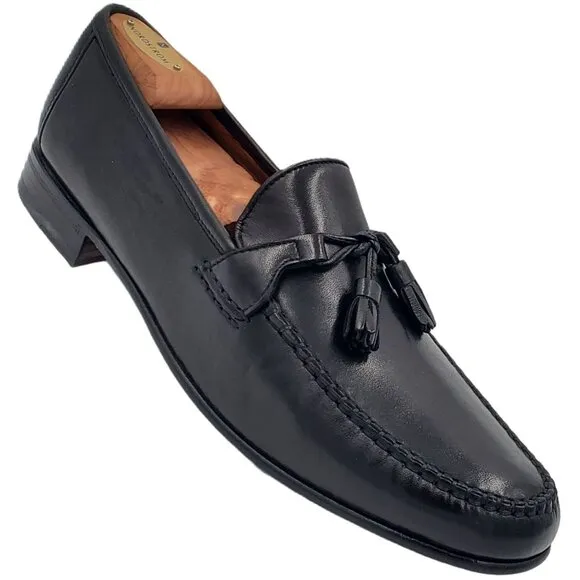 NEW Allen Edmonds Italy Dress Shoes Mens 12B Butter Soft Black Leather Loafers