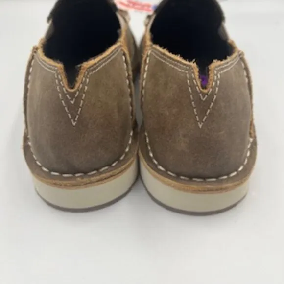 NEW Ariat Cruisers Brown Bomber Chimayo Leather Women’s Slip On Shoes Size 6.5