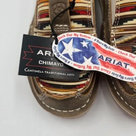 NEW Ariat Cruisers Brown Bomber Chimayo Leather Women’s Slip On Shoes Size 6.5
