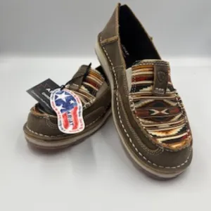NEW Ariat Cruisers Brown Bomber Chimayo Leather Women’s Slip On Shoes Size 6.5
