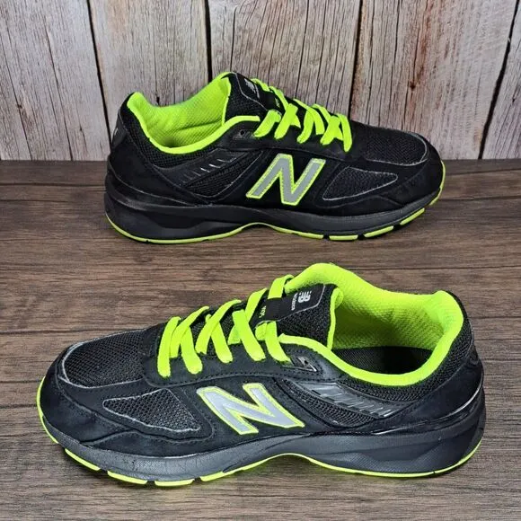 New Balance 990v5 Black Hi Lite GS Kids Sneaker &quot;Made in USA&quot; Boys Size 5.5
