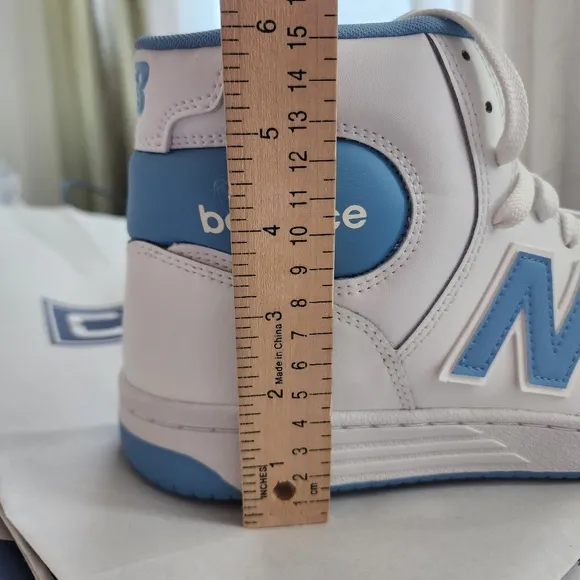 New Balance BB480 HI White Blue BB480SCA Size 11.5 Basketball Shoes