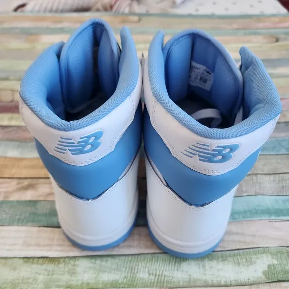 New Balance BB480 HI White Blue BB480SCA Size 11.5 Basketball Shoes