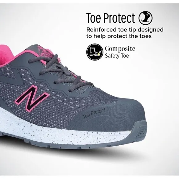 New Balance Logic composite safety toe Widlogigr-b 9.5 B Acteva excellent