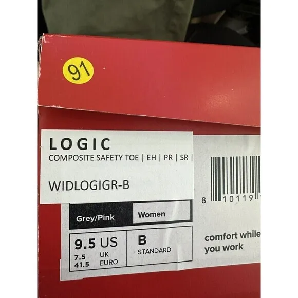 New Balance Logic composite safety toe Widlogigr-b 9.5 B Acteva excellent