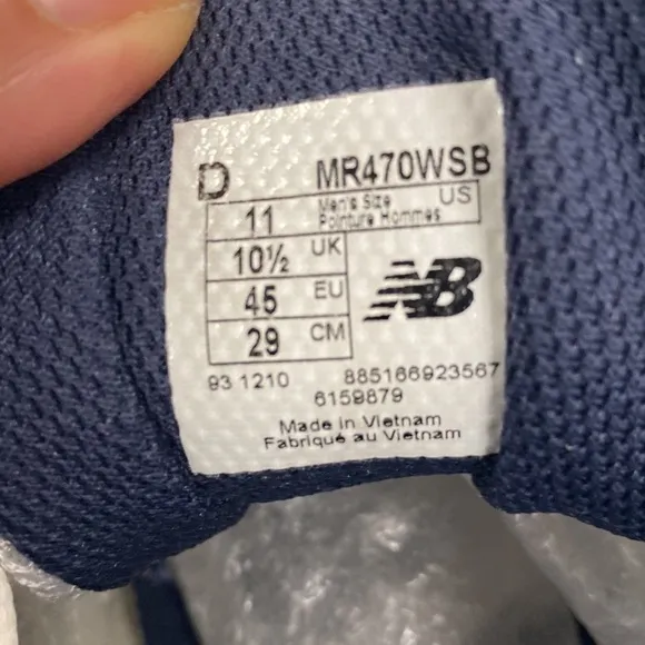 New Balance Men’s 470 Running Shoes Light Grey Size 11