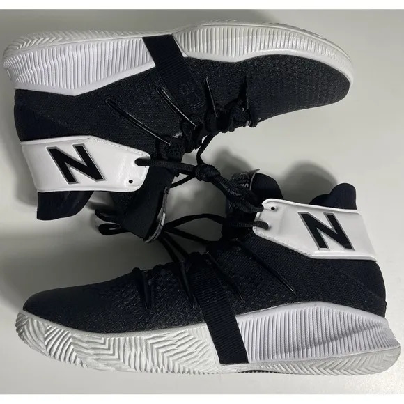 New Balance OMN1S Black Canvas High Top Athletic Basketball Shoes Mens US 10