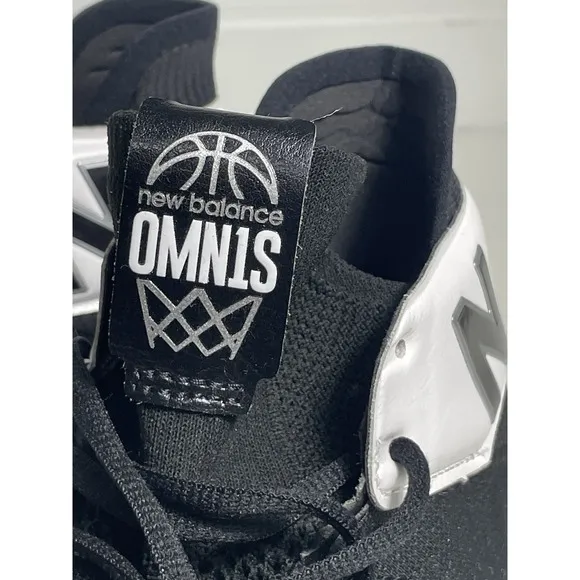 New Balance OMN1S Black Canvas High Top Athletic Basketball Shoes Mens US 10