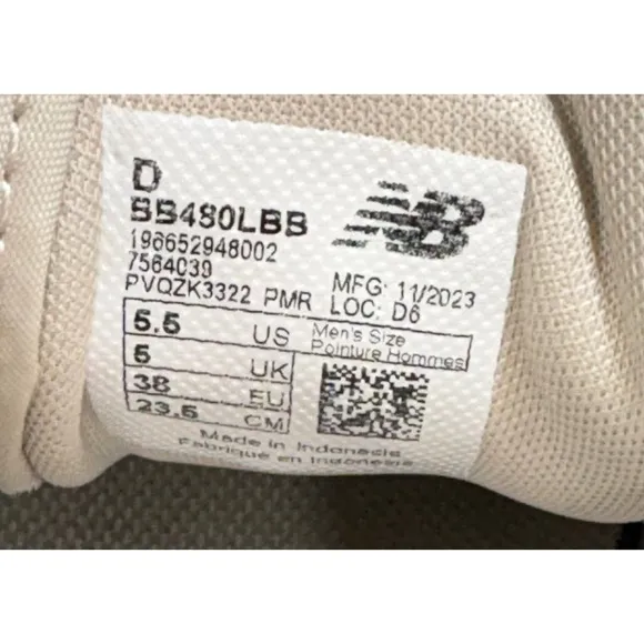 New Balance x J Crew 480 sneakers in Timberwolf  Men's 5.5 Women's 7