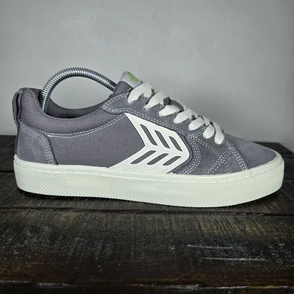 NEW Cariuma Catiba Pro Womens Size 9.5 Mens 8 Canvas Shoes Sneaker Gray White