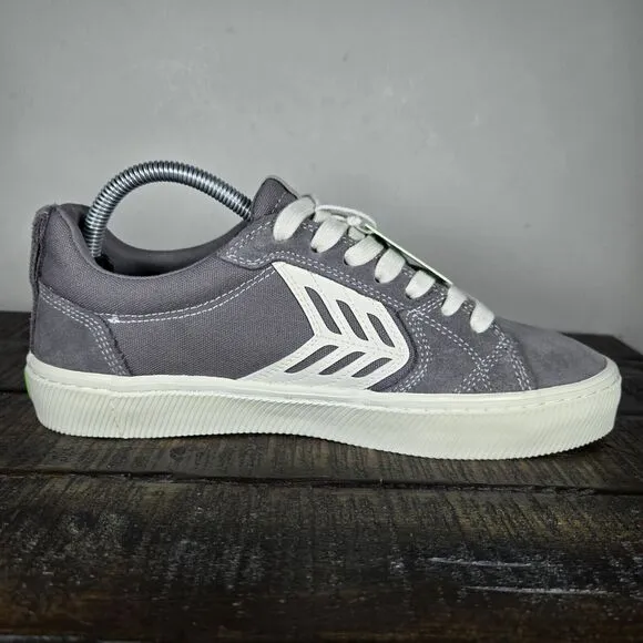 NEW Cariuma Catiba Pro Womens Size 9.5 Mens 8 Canvas Shoes Sneaker Gray White