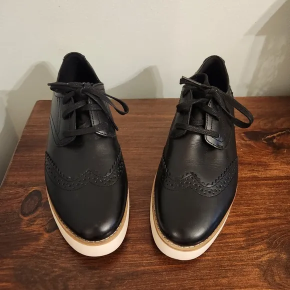 New Cole Haan Grand City Platform Oxford Derby Shoes 6.5