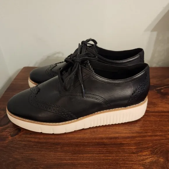 New Cole Haan Grand City Platform Oxford Derby Shoes 6.5