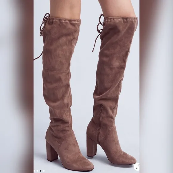 New Faryl Robin  Sofia Vegan Suede Knee-High Boots