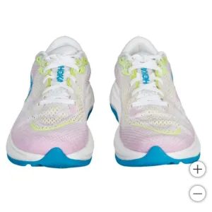 New!!! HOKA Women's Girls Running Shoes Rincon 4 Shoes - Frost/Pink Size 8.5 NIB