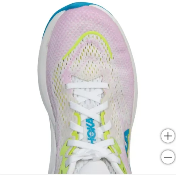 New!!! HOKA Women's Girls Running Shoes Rincon 4 Shoes - Frost/Pink Size 8.5 NIB