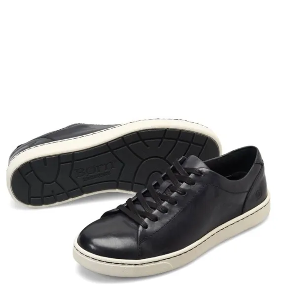 New in Box Born Allegheny II leather sneakers men’s sz 10.5 black white casual